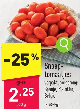 ALDI Snoeptomaatjes 500 g aanbieding
