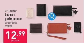 ALDI Lederen portemonnee aanbieding