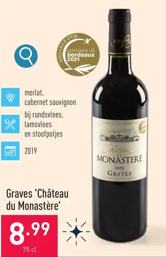 ALDI Graves 'Château du Monastère' 75 cl aanbieding