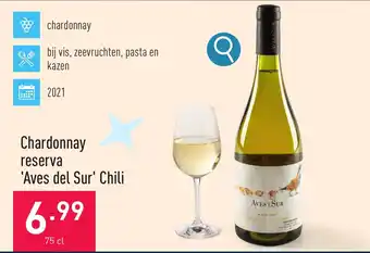 Chardonnay reserva 'Aves del Sur' Chili 75 cl