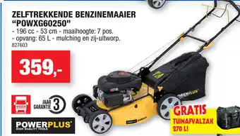 Hubo Zelftrekkende Benzinemaaier POWXG60250 aanbieding