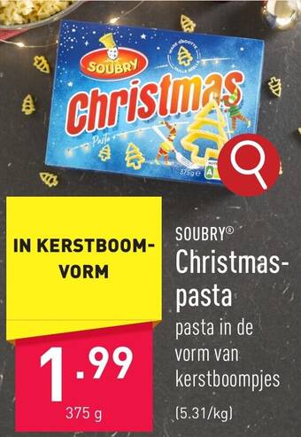 ALDI Christmas pasta 375 g aanbieding