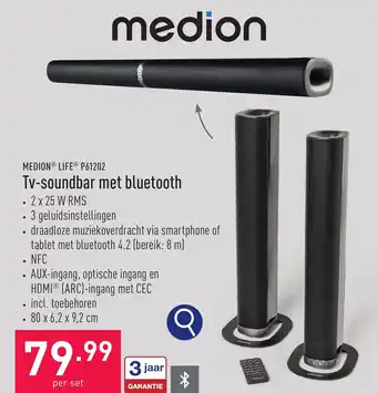 Tv-soundbar met bluetooth