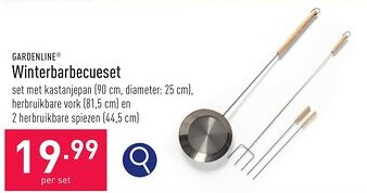 ALDI GARDENLINE Winterbarbecueset aanbieding