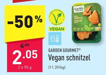ALDI GARDEN GOURMET Vegan schnitzel 2 x 90 g aanbieding