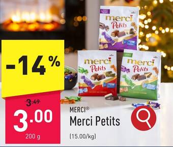 ALDI Merci Petits 200 g aanbieding