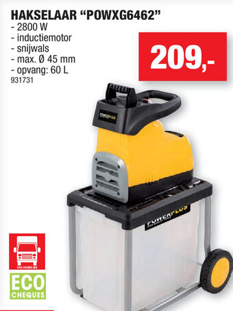 Hubo Hakselaar POWXG6462 aanbieding