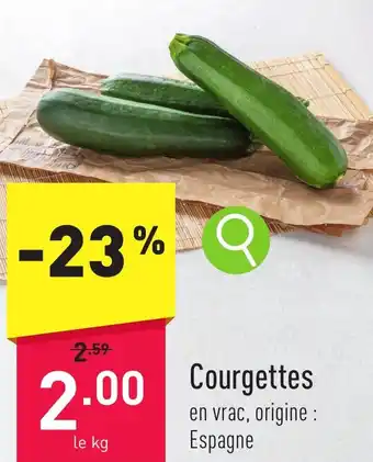 ALDI Courgettes aanbieding