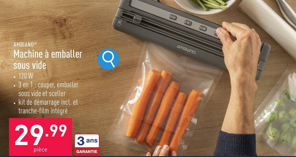 Machine à emballer sous vide promotie bij ALDI