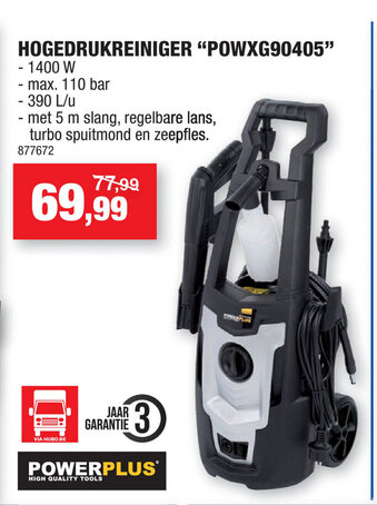 Hubo Hogedrukreiniger POWXG90405 aanbieding