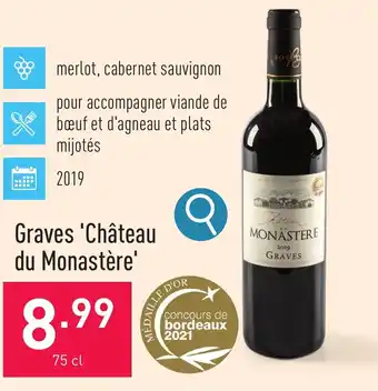 ALDI Graves 'Château du Monastère' 75 cl aanbieding