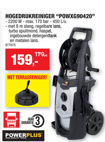 Hubo Hogedrukreiniger POWXG90420 aanbieding