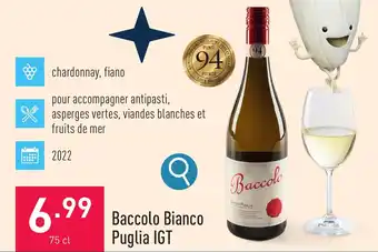 ALDI Baccolo Bianco Puglia IGT 75 cl aanbieding