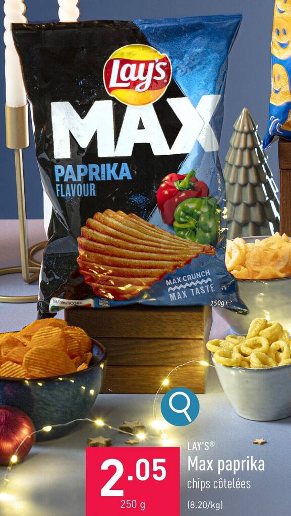 Max paprika 250 g promotie bij ALDI