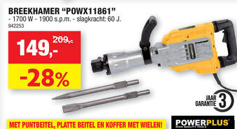 Hubo Breekhamer POWX11861 aanbieding