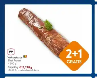OKay Varkenshaasje black pepper ‡ 500 g aanbieding
