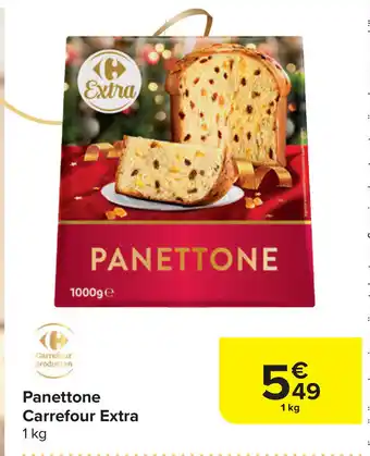 Carrefour Panettone Carrefour Extra 1 kg aanbieding