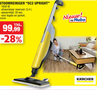 Hubo Stoomreiniger Sc2 Upright aanbieding