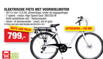 Hubo Elektrische fiets met Voorwielmotor aanbieding