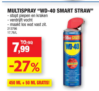Hubo Multispray WD-40 Smart Straw aanbieding