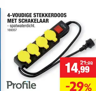 4-Voudige Stekkerdoos met Schakelaar