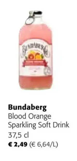Colruyt Bundaberg Blood Orange Sparkling Soft Drink 37,5 cl aanbieding