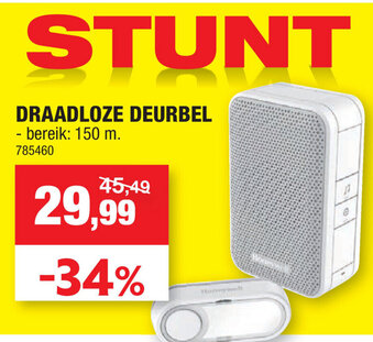 Hubo Draadloze Deurbel aanbieding