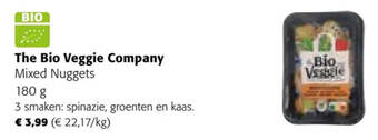 Colruyt The Bio Veggie Company Mixed Nuggets 180 g aanbieding