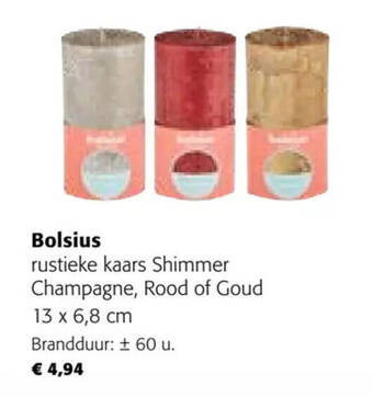 Colruyt Bolsius 13 x 6,8 cm aanbieding