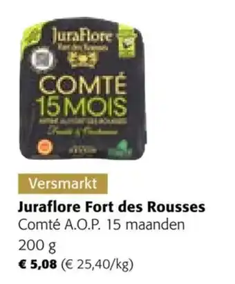 Colruyt Juraflore Fort des Rousses Comté A.O.P. 15 maanden 200g aanbieding
