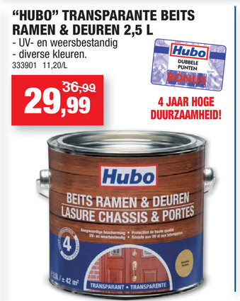 Hubo Transparante Beits Ramen & Deuren