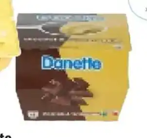Colruyt Danone Danette Chocolade & vanillesmaak 8 x 125 g aanbieding