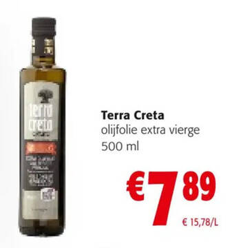 Colruyt Terra Creta olijfolie extra vierge 500mL aanbieding