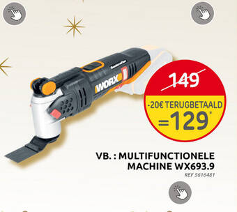 Brico MULTIFUNCTIONELE MACHINE WX693.9 aanbieding