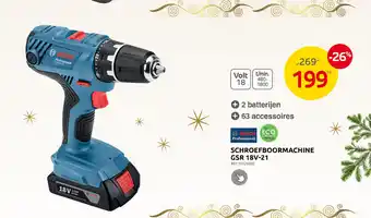 Brico SCHROEFBOORMACHINE GSR 18V-21 aanbieding