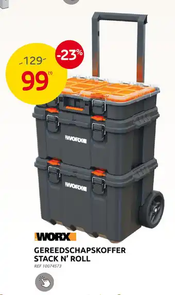 Brico GEREEDSCHAPSKOFFER STACK N' ROLL aanbieding