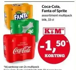 Spar Coca-cola, fanta of sprite aanbieding