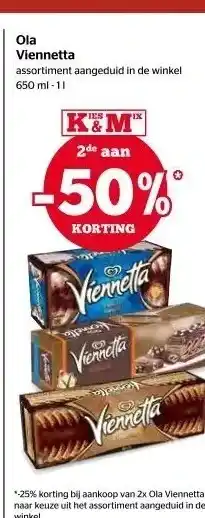 Spar Ola viennetta aanbieding