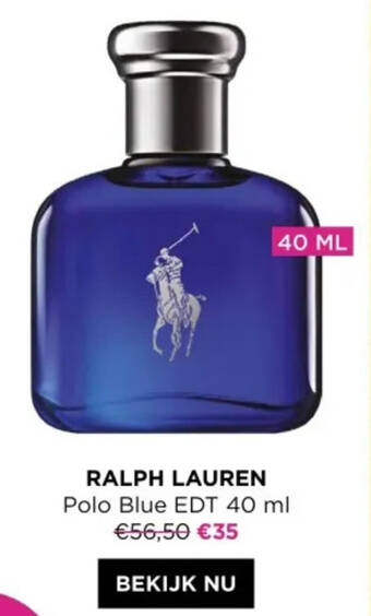 ICI PARIS XL RALPH LAUREN Polo Blue EDT 40 ml aanbieding