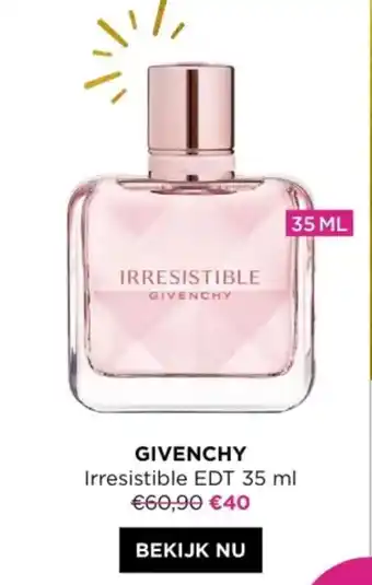 ICI PARIS XL GIVENCHY Irresistible EDT 35 ml aanbieding