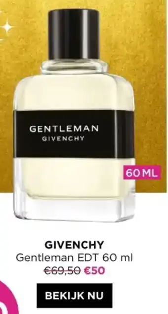 ICI PARIS XL GIVENCHY Gentleman EDT 60 ml aanbieding