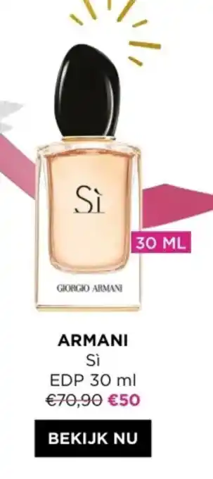 ICI PARIS XL ARMANI Si EDP 30 ml aanbieding
