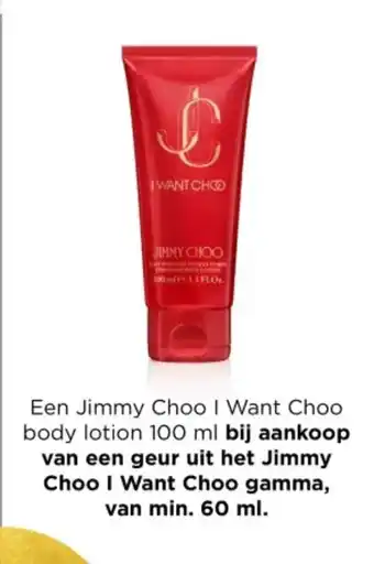 Een Jimmy Choo I Want Choo body lotion 100 ml