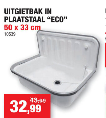 Hubo Uitgietbak in plaatstaal Eco aanbieding