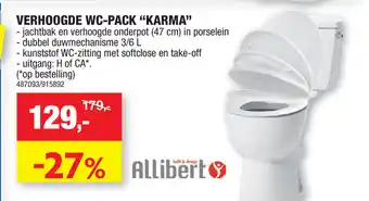 Hubo Verhoodge Wc-pack Karma aanbieding