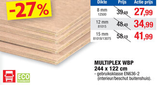 Hubo Multiplex Wbp aanbieding