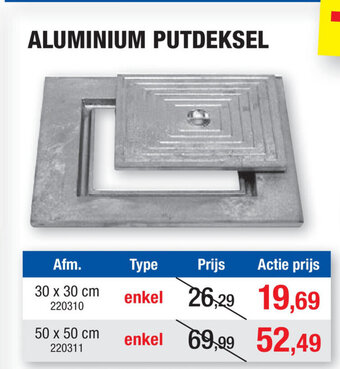 Hubo Aluminium Putdeksel aanbieding