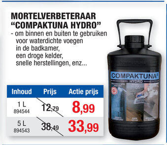 Mortelverbeteraar Compaktuna hydro