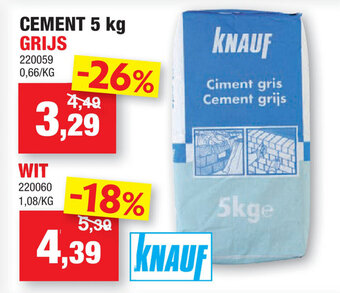 Hubo Cement aanbieding