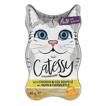 Zooplus 72x85g Patéschaaltjes met Kippen- en eiersoufflé Catessy Kattenvoer aanbieding